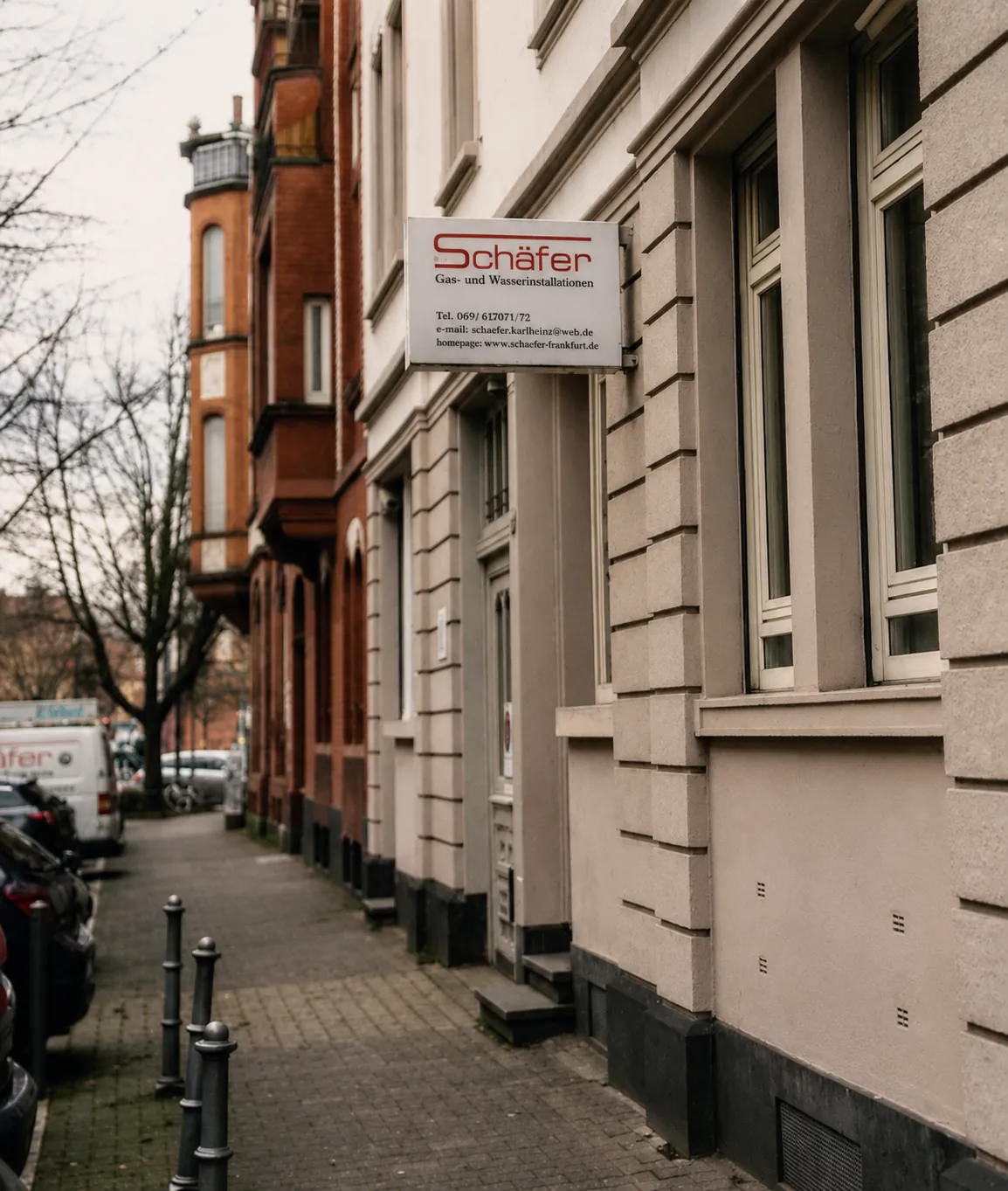Erster Standort von K.H. Schäfer in Frankfurt